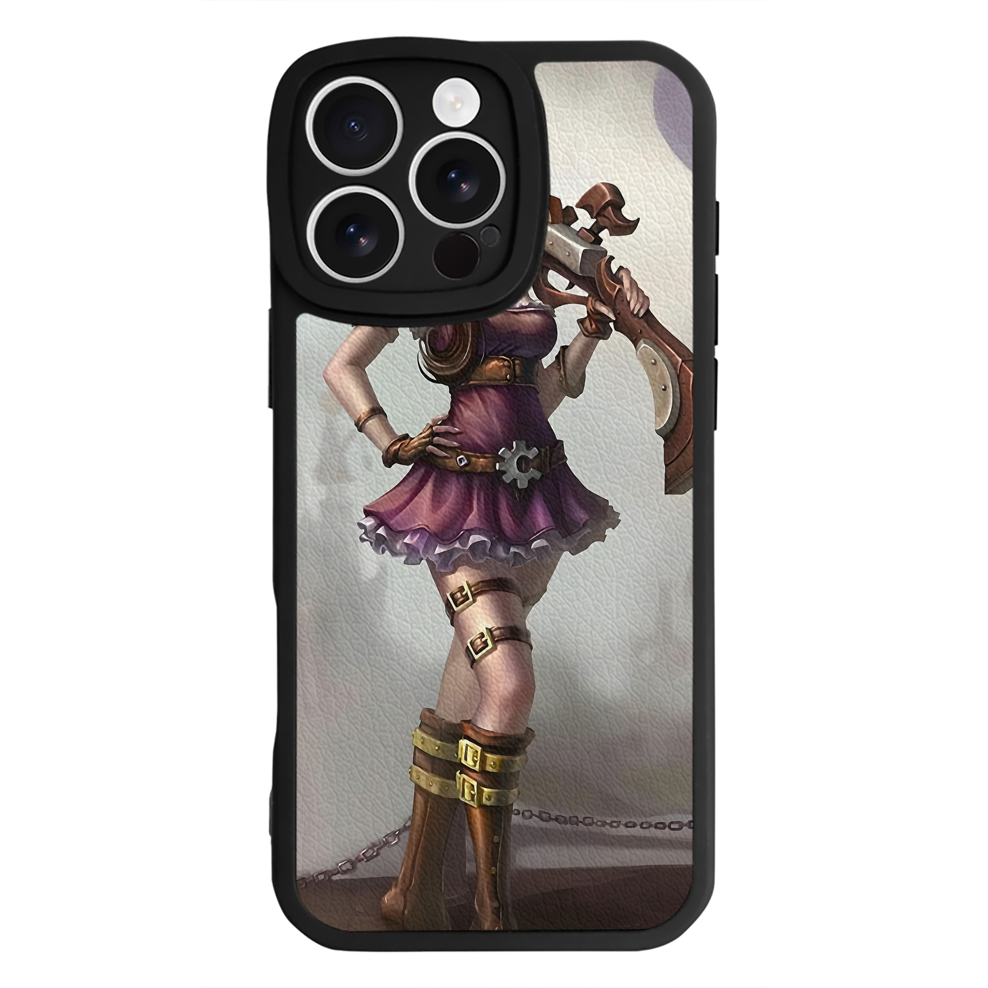 リーグ・オブ・レジェンド League of Legends LOL 【iPhone 16シリーズ対応】シリコンスマホケース（レザー調） 材質：シリコン